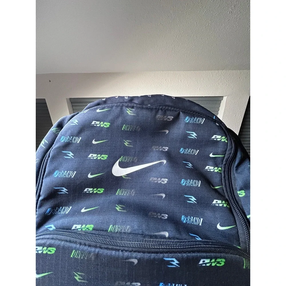 Nike Russell Wilson 3Brand Backpack Black Lime Green Blue